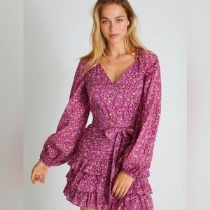 Limited addition maroon loveshackfancy mini dress